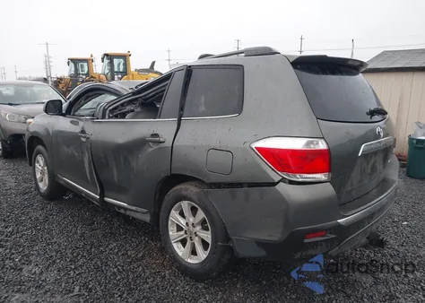 2012 Toyota Highlander Se V6 from USA, damaged, VIN 5TDBK3EH6CS135603